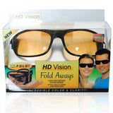 HD Vision Fold Aways Sunglasses Deluxe- 2 Pack (Black)