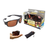 HD Vision Fold Aways Sunglasses - Black