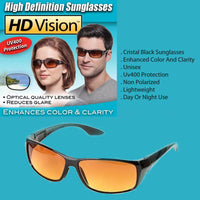 HD Vision Sunglasses- Cristal- Unisex- Adult- Black