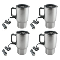 Quad Pack Heating Auto Travel Mugs: Perfect for Hot Drinks