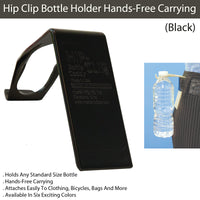 Hip Clip Bottle Holder Hands-Free Carrying(Black)