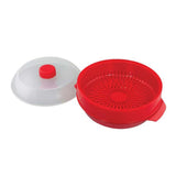 Microwave Steamer & Storage Container - 3-Piece Round Set