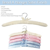 Bend A Hanger Satin Finish - Foam construction  6 Pack