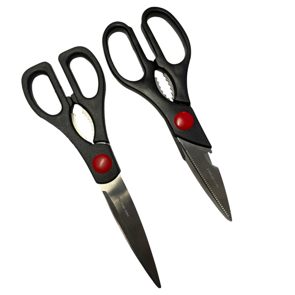 Kitchen Shears Two-Pack - 9" & 8.5" Blades - Stainless Steel