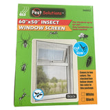 White Insect Window Screen: 60" x 50" for Effective Bug Protection