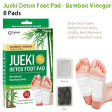 Jueki Detox Foot Pad - Bamboo Vinegar - 8 Pads