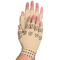 Magnetic Therapy Gloves-Tan-Regular