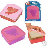 Luv Box: Fun Heart-Shaped Container for Sandwiches and Snacks