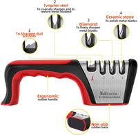 MaQtarra 4–Stage Knife Sharpener