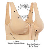 Miracle Bamboo Comfort Bra - Nude - Medium (Bust 35"-37"  )