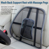 Mesh Back Support Rest with Massage Pegs