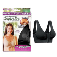 Miracle Bamboo Comfort Bra - Black - XL (Bust 40-43)