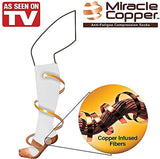 Miracle Copper Compression Socks - Large/Extra Large in White (Two Pack)