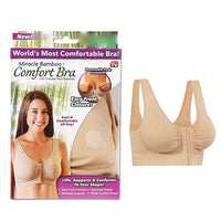 Miracle Bamboo Comfort Bra - Nude - Medium (Bust 35"-37"  )