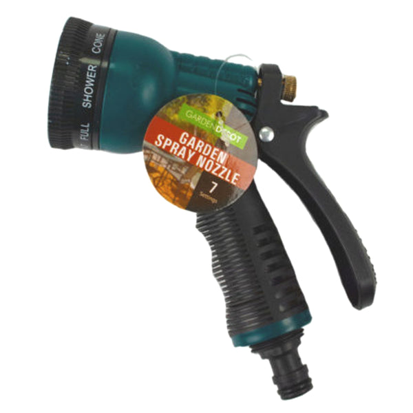 8-Pattern Garden Spray Nozzle with Rubberized Grip