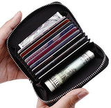 Accordion Credit Card Holder - Black, Compact and Functional