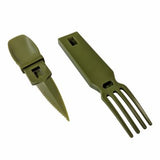 4-in-1 Snapatite+ Utensil Set - Spoon, Knife, Fork, Bottle Opener (OD Green)