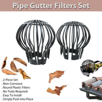 Pipe Gutter Filters Set