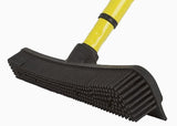 Dutch 12" Rubber Broom Head – Ideal for Pet Hair Removal on Carpets and Rugs