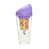 The CrunchCup XL - A Portable Cereal Cup  -  Purple