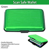 Scan Safe Wallet - Ultimate Protection Against Identity Theft (Green)