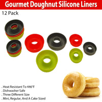 Gourmet Doughnut Silicone Liners (12 Pack)