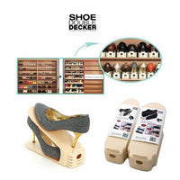 Shoe Double Decker - Efficient Space-Saving Organizer- Single - Large