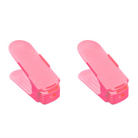 Shoe Double Decker - Efficient Space-Saving Organizer- Pink - 2 Pack