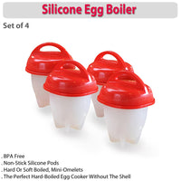 Silicone Egg Boiler by TV Time Direct, Set of 4