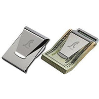 Slim Clip Double-Sided Money Clip Wallet - Black Chrome (2 Pack)