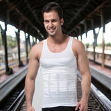 Men's Instant Slimming Tank Top- White- 2XL