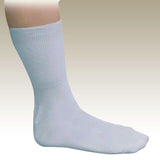 Diabetic Support Socks - White, Medium Size for Comfort