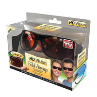 HD Vision Fold Aways Sunglasses Deluxe- Single (Black)