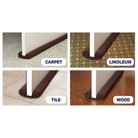 Twin Draft Guard for Doors & Windows - Brown- Set of 2