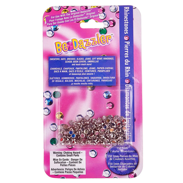 Be Dazzler Rhinestone Refill Pack - 150 Pieces in Assorted Colors