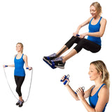 Portable Training Set ( Hand Grips, Jump Rope and Spring Action-Rower)