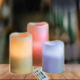 TVTD Flameless LED Remote Control Electronic Plastic Candle