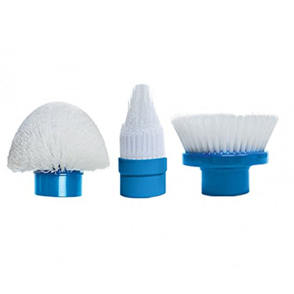 Spin Scrubber Replacement Heads- Set of 3 (Flat, Dome, Corner)