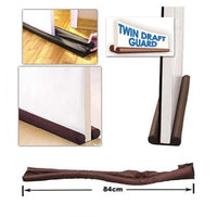 Twin Draft Guard for Doors & Windows - Brown- Set of 2