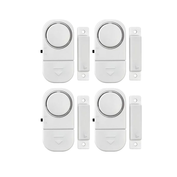 Magnetic Door & Window Sensor Alarm Set - Set of 4