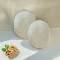 Walnut Facial Exfoliating Sponges (2-Pack)