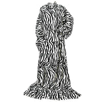 Warmie Designer Cozy Blanket with Sleeves- Zebra