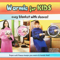 Warmie for Kids - Cozy Blanket with Sleeves - Pink