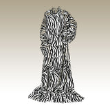 Warmie Designer Cozy Blanket with Sleeves- Zebra