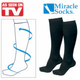 Miracle Socks Antifatigue Compression Socks, White - Large/X-Large