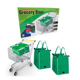 Reusable Shopping Cart Grocery Bag with Cart Clips